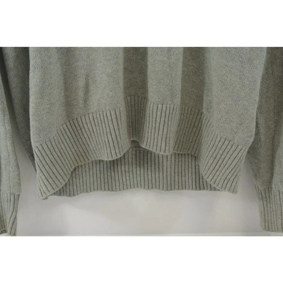 Tommy Hilfiger  Sweater Shawl Neck Button Gray Knit Mens Large 100% Cotton - Picture 6 of 11
